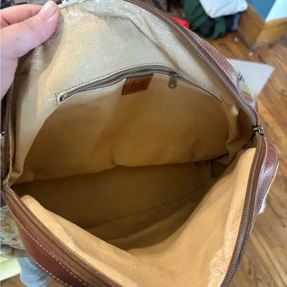 Vintage Furla leather floral bag purse - Picture 2 of 7